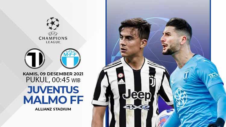 Klub raksasa Italia, Juventus akan menjamu Malmo dalam laga terakhir penyisihan grup H Liga Champions, Kamis, 9 Desember 2021.