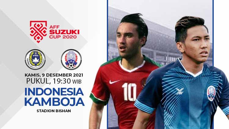 Susunan Pemain Timnas Indonesia vs Kamboja di Piala AFF: Ezra Walian Ujung Tombak. - INDOSPORT