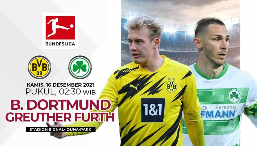 Link live streaming Bundesliga Jerman antara Borussia Dortmund vs Greuther Furth, Kamis (16/12/21) pukul 02.30 dini hari WIB. - INDOSPORT
