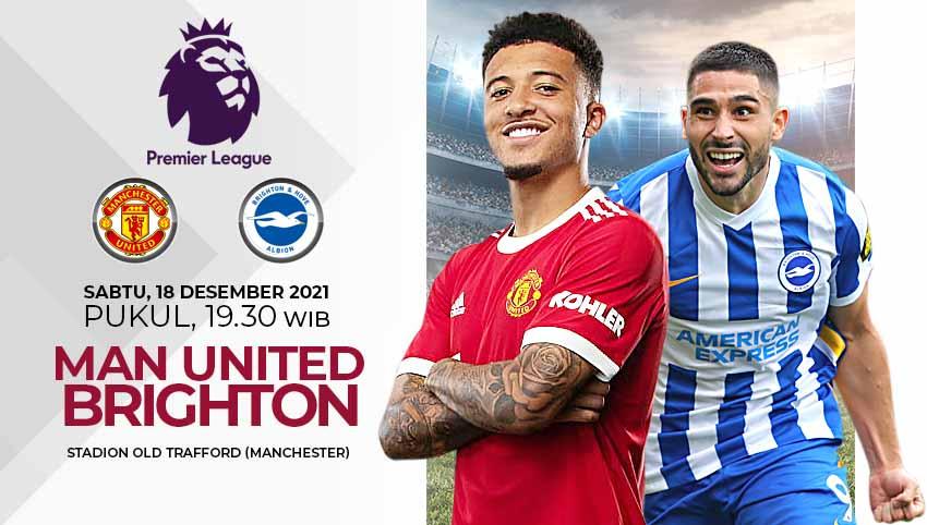 Pertandingan antara Manchester United vs Brighton & Hove Albion (Liga Inggris). - INDOSPORT