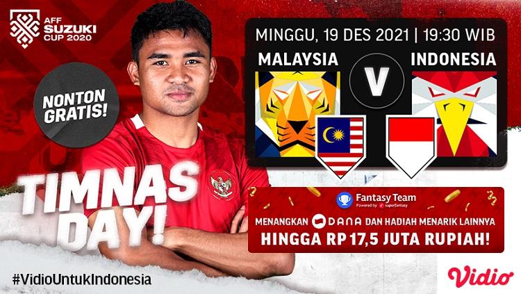Pertandingan Piala AFF 2020 antara timnas Indonesia vs Malaysia. - INDOSPORT