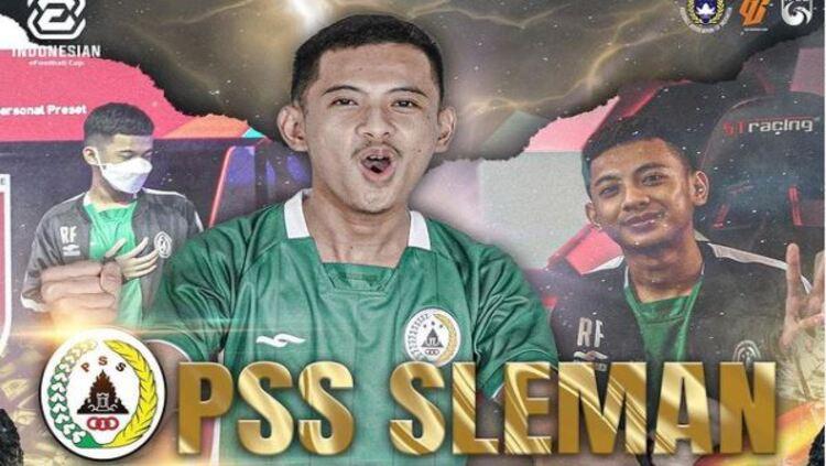 Rizky Faidan membawa PSS Sleman juara Indonesian eFootball Cup (IeFC) 2021. - INDOSPORT