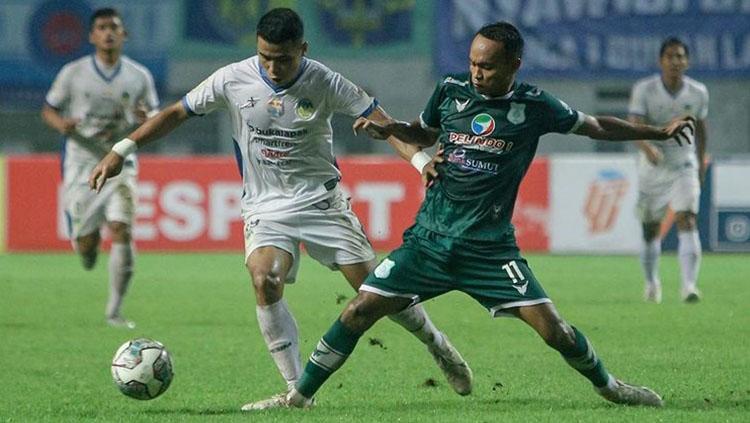 PSIM Yogyakarta vs PSMS Medan di Liga 2 2021. - INDOSPORT