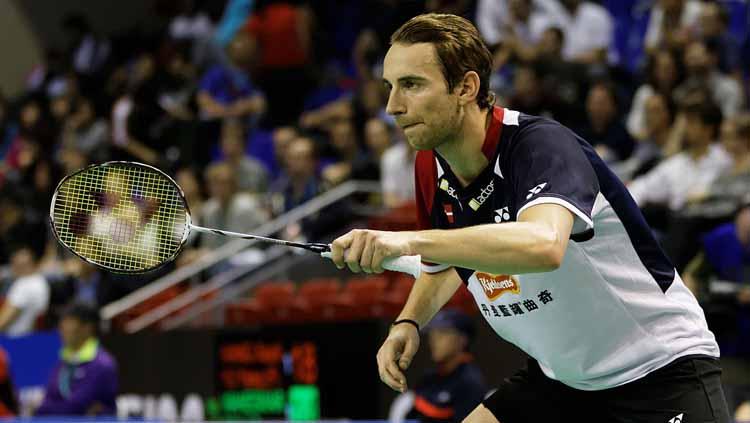Legenda bulutangkis Denmark, Mathias Boe, mendapatkan hadiah mewah dari anak-anak didiknya usai membawa India juara Piala Thomas 2022. - INDOSPORT