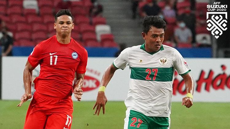Singapura vs Timnas Indonesia di semifinal Piala AFF 2020. - INDOSPORT
