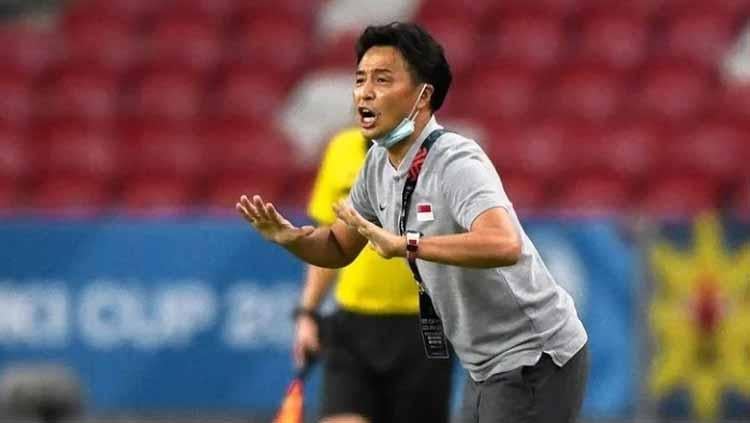Pelatih Singapura, Tatsuma Yoshida, resmi mengundurkan diri usai timnya tersingkir dari Piala AFF 2020 - INDOSPORT