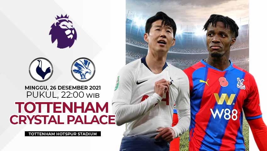 Berikut link live streaming pertandingan Liga Inggris 2021/22 pekan ke-19 antara Tottenham Hotspur vs Crystal Palace.