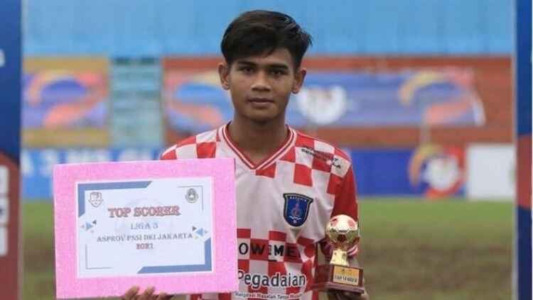 Ardi Ardiana, pemain Batavia FC menjadi top skorer Liga 3 zona DKI Jakarta.