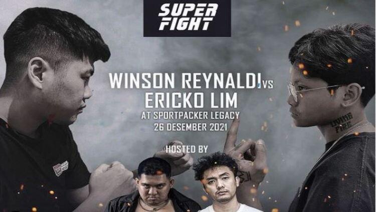 Pertarungan bela diri antara Winson Reynaldi vs Ericko Lim - INDOSPORT