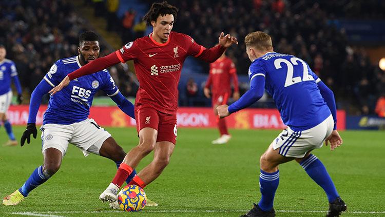 Leicester City vs Liverpool. - INDOSPORT