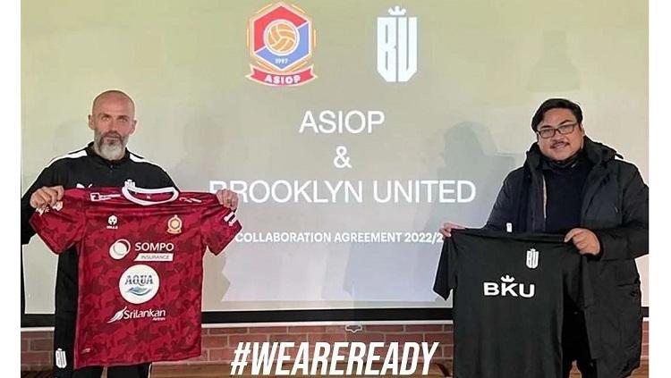 ASIOP FC menjalin kerja sama dengan salah satu klub Amerika Serikat, Brooklyn United, Jumat (31/12/21). - INDOSPORT