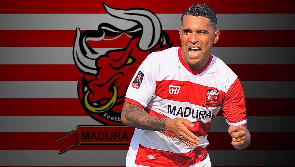 Beto Goncalves, pemain anyar Madura United. Copyright: Grafis: Yuhariyanto/Indosport.com