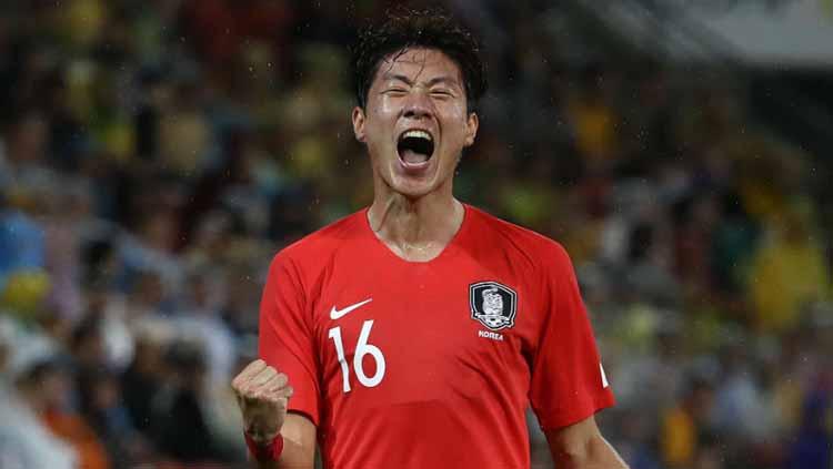 Penyerang Timnas Korea Selatan, Hwang Ui-jo, yang dikabarkan berkencan dengan Hyomin T-ara.