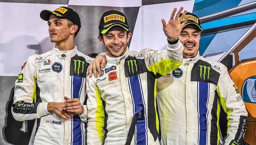 Luca Marini , Valentino Rossi dan Alessio Salucci di balapan 12 Hours of The Gulf. - INDOSPORT