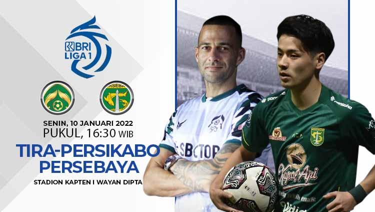 Link Live Streaming Pertandingan Pekan ke-18 Liga 1 2021-2022 antara Tira Persikabo vs Persebaya Surabaya. - INDOSPORT