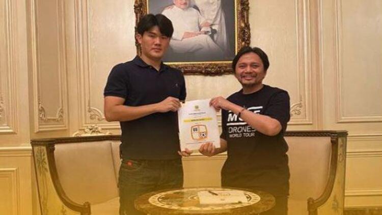 Kim Jin-sung, pemain sepak bola asal Korea yang membela Barito Putera di Liga 1 2021-22.