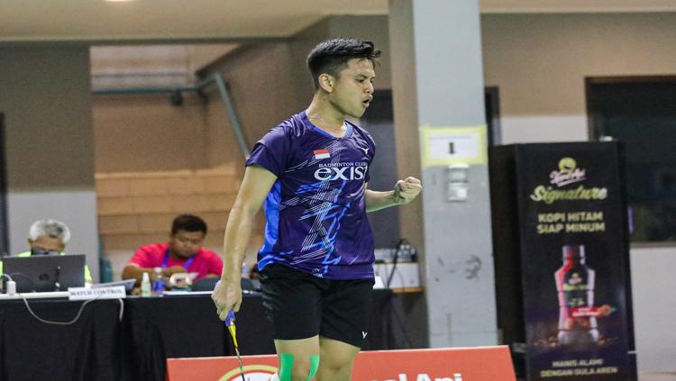 Iqbal Diaz Syahputra, pebulutangkis tunggal putra yang mengikuti Seleksi Nasional PBSI 2022.