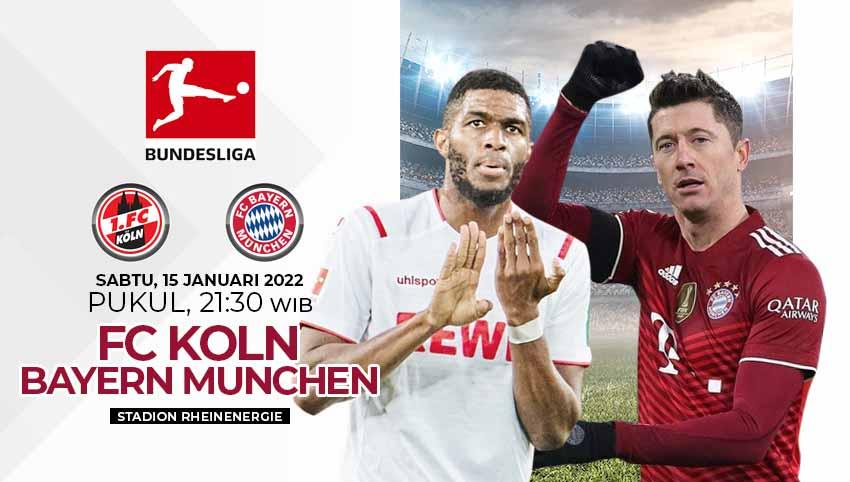 Prediksi untuk pertandingan pekan ke-19 Bundesliga Jerman 2021/2022 antara FC Koln vs Bayern Munchen yang digelar pada Sabtu (15/01/22) pukul 21.30 WIB. - INDOSPORT