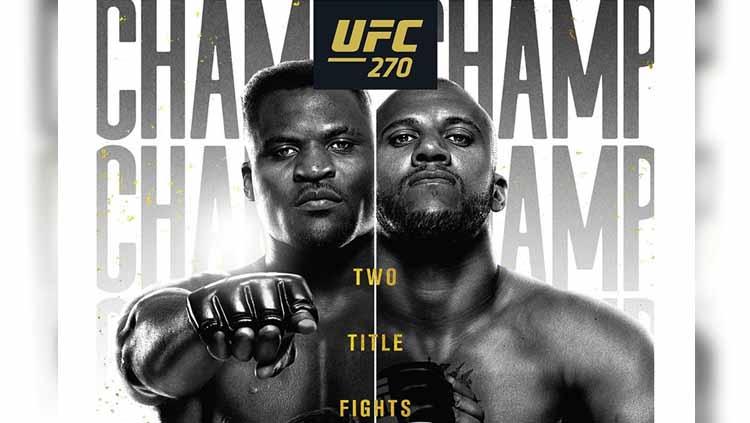 Francis Ngannou vs Ciryl Gane di UFC 270 - INDOSPORT