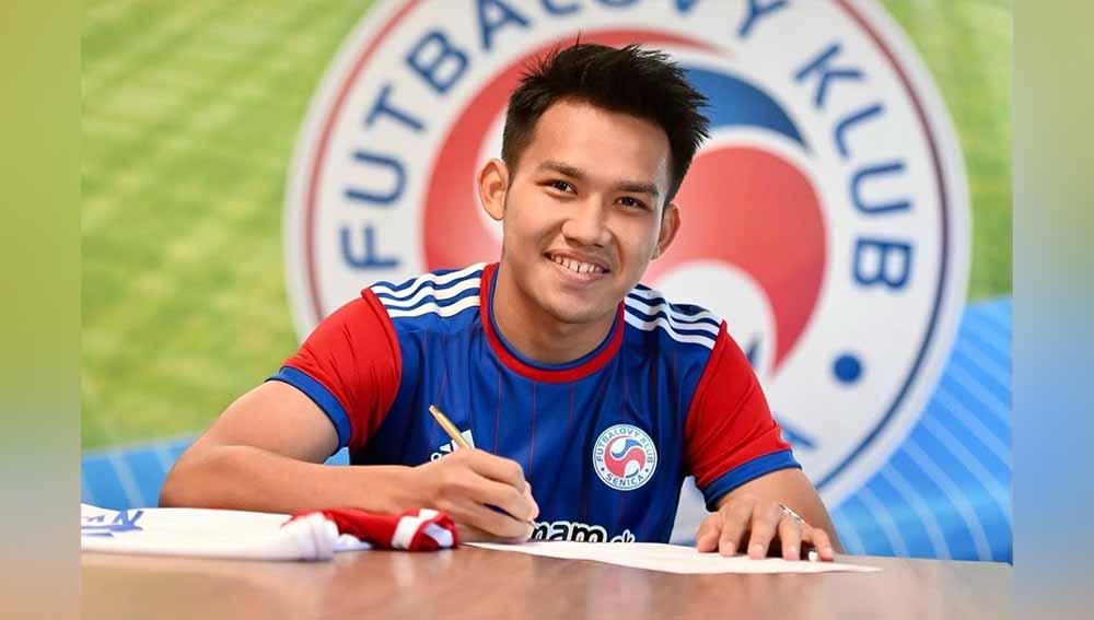 Bintang timnas Indonesia yakni Witan Sulaeman baru saja mencatatkan debut manis bersama FK Senica di pertandingan kontra tuan rumah Zlate Moravce. - INDOSPORT
