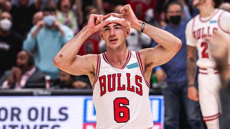 Alex Caruso berseragam Chicago Bulls - INDOSPORT