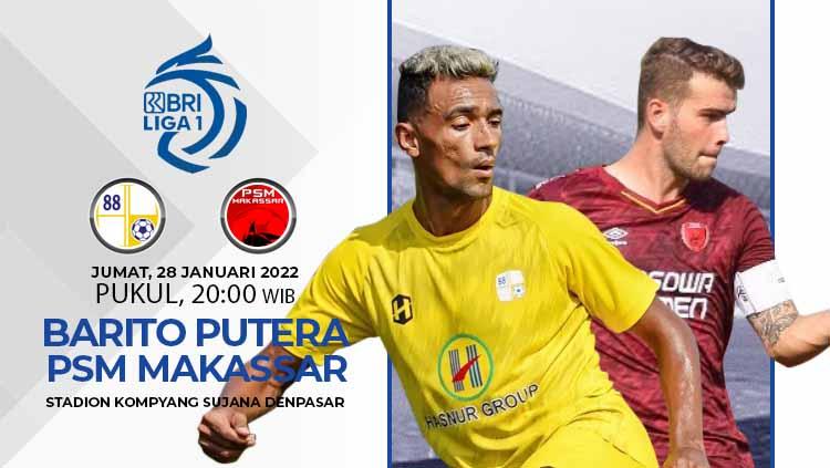 Pertandingan Liga 1, Barito Putera vs PSM Makassar. - INDOSPORT