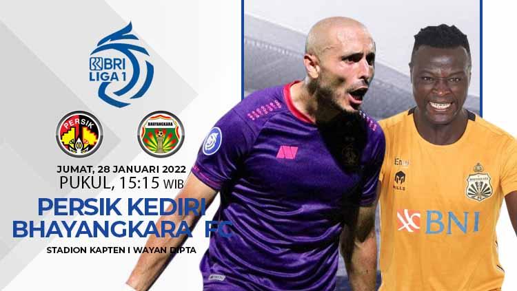 Prediksi pertandingan Liga 1 2021-2022 Persik Kediri vs Bhayangkara FC.