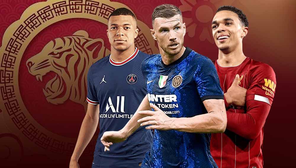 Tahun Baru Imlek 2022 membawa kita memasuki tahun Macan Air. Berikut starting XI berisikan bintang-bintang Eropa yang memiliki shio Macan. Foto: footyrenders