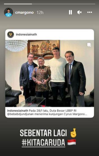 Cyrus Margono kirim sinyal ke Timnas Indonesia? Foto: instagram/cmargono Copyright: instagram/cmargono