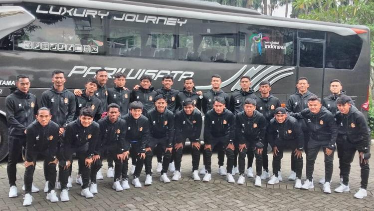 Pelepasan tim ASIOP FC yang akan berlaga di putaran nasional Liga 3 2021, Selasa (1/2/22). - INDOSPORT