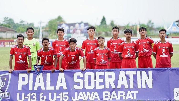 Skuat Depok City saat berlaga di ajang Piala Soeratin U-15.