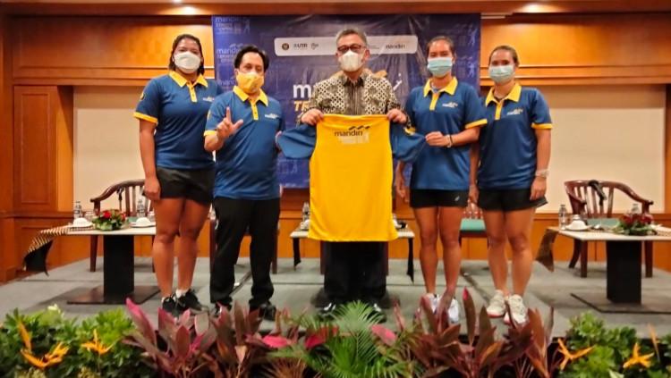 Acara pressconference Mandiri Tennis Open 2022 di Sultan Hotel, Kamis (03/02/22).