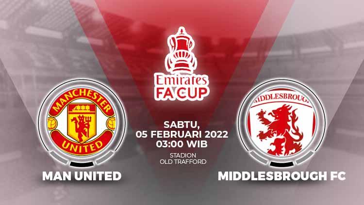 Manchester United vs Middlesbrough FC di Piala FA. FOTO: REUTERS/Ciro De Luca