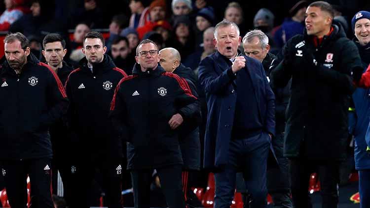 Ralf Rangnick pede dengan kesempatan Manchester United di bursa transfer berebut pemain bintang seperti Erling Haaland meski tanpa Liga Champions. FOTO: REUTERS/Craig Brough