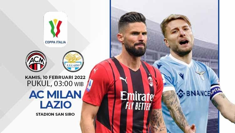 Link Live Streaming Coppa Italia: AC Milan vs Lazio - INDOSPORT