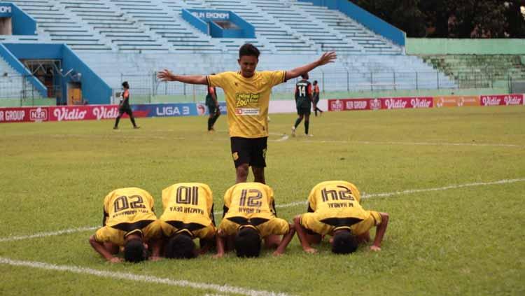 PSDS Deli Serdang membuka laga perdana mereka di putaran nasional Liga 3 2021 dengan kemenangan telak atas Persigubin Gunung Bintang. FOTO: Dok. PSDS Deli Serdang