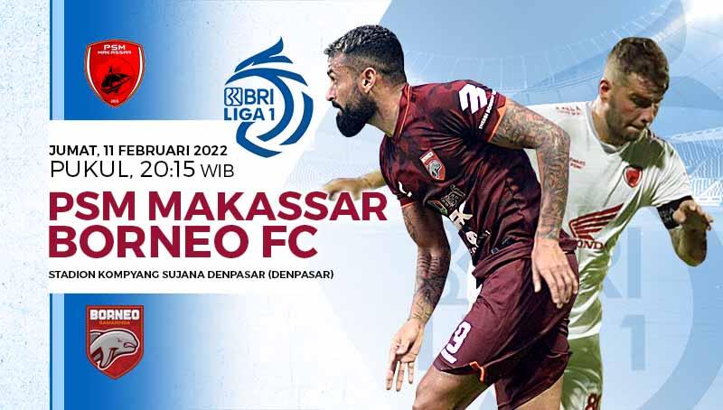 Prediksi Pertandingan antara PSM Makassar vs Borneo FC (BRI Liga 1). Foto: ligaindonesiabaru