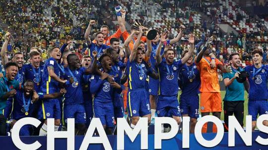 Chelsea berhasil mengalahkan Palmeiras di final Piala Dunia Antarklub 2022 yang digelar di Mohammed Bin Zayed Stadium hari Minggu (13/02/22). FOTO: REUTERS/Suhaib Salem