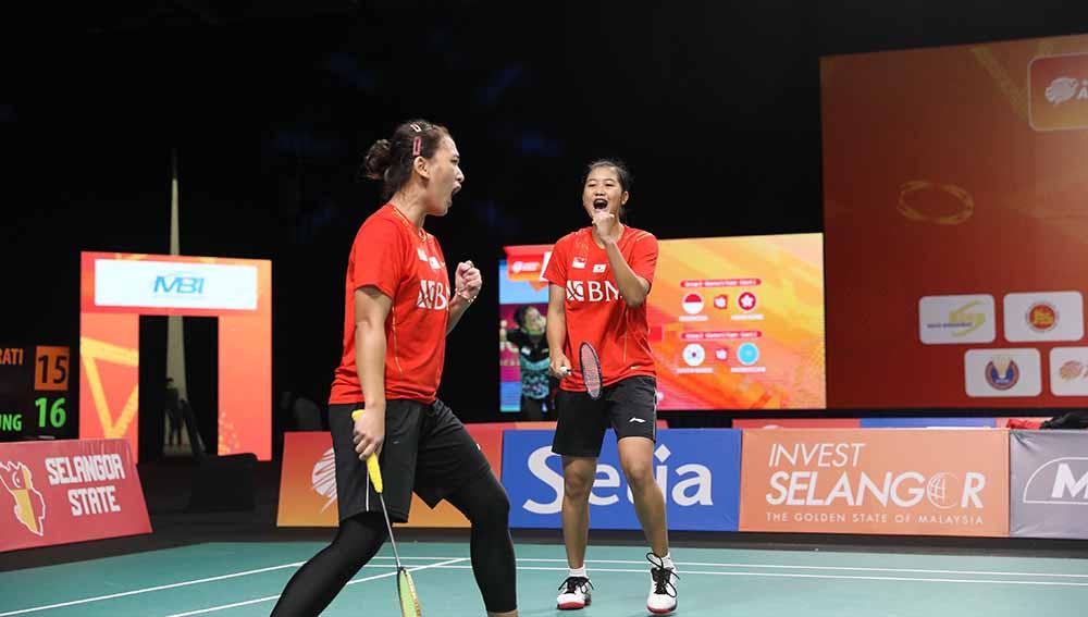 Berikut hasil final Vietnam Open 2022, Minggu (02/10/22), antara Febriana Dwipuji Kusuma/Amalia Cahaya Pratiwi melawan Benyapa Aimsaard/Nuntakarn Aimsaard. - INDOSPORT
