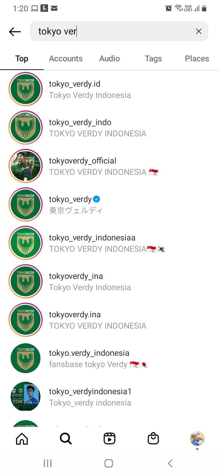 Gara-gara daratkan Pratama Arhan, akun-akun fanbase Tokyo Verdy Indonesia menjamur di Instagram. Copyright: Instagram.com