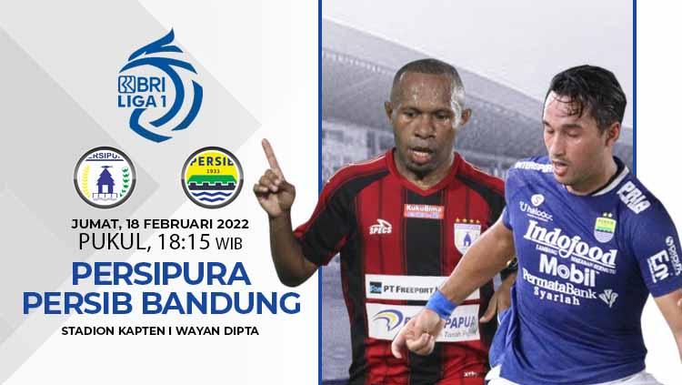 Prediksi pertandingan pekan ke-26 kompetisi Liga 1 2021-2022, antara Persipura Jayapura menghadapi Persib Bandung, Jumat (18/02/22). - INDOSPORT