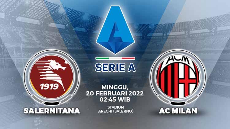 Link live streaming pertandingan antara Salernitana vs AC Milan di Serie A Liga Italia. - INDOSPORT
