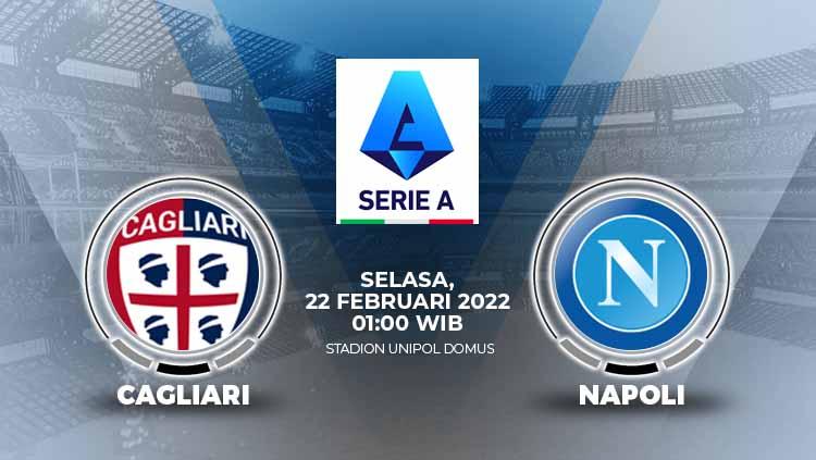 Prediksi untuk pertandingan Liga Italia 2021/2022 pekan ke-26 antara Cagliari vs Napoli yang akan berlangsung pada Selasa (22/02/22) pukul 01.00 WIB. - INDOSPORT