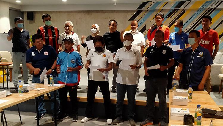 20 Voters Asprov DKI Jakarta menyatukan misi jelang Kongres Asprov PSSI DKI Jakarta.