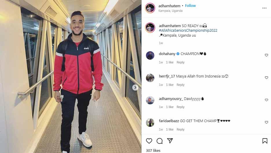 Tumbang di babak kualifikasi Indonesia Masters 2022 dari Chico Aura, pebulutangkis Mesir, Adham Hatem Elgamal, tulis kata menyentuh soal Istora Senayan.