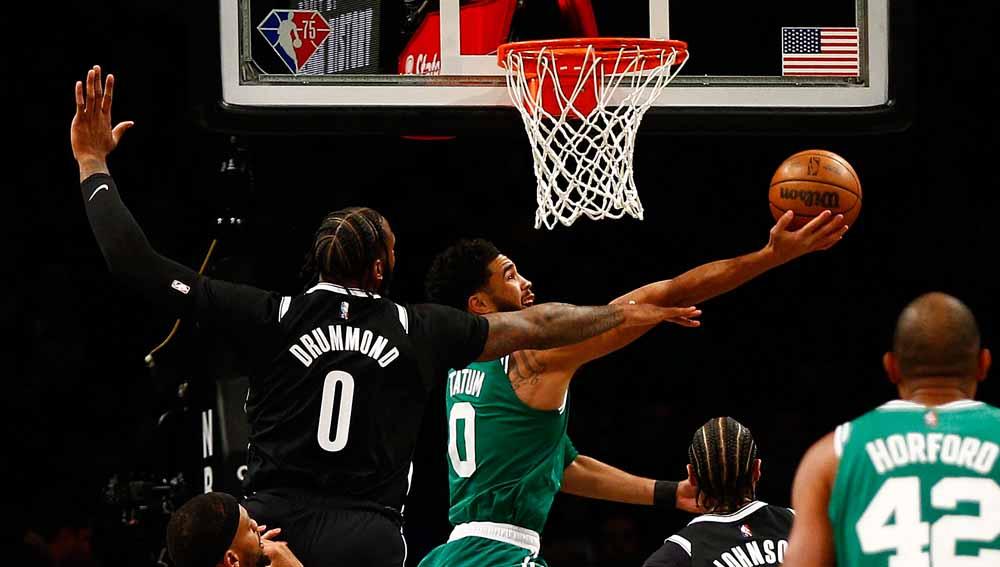 Laga NBA antara Boston Celtics vs Brooklyn Nets. Foto: Reuters/Andy Marlin - INDOSPORT