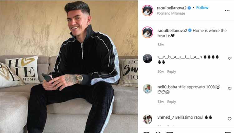 Eks pemain AC Milan, Raoul Bellanova. Foto: Instagram@raoulbellanova2 - INDOSPORT