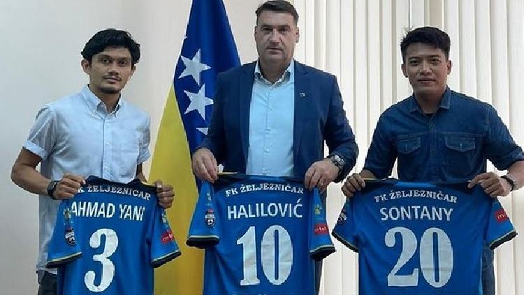 Ahmad Yani dan Iner Sontany Diperkenalkan Sebagai Pemain Baru FK Banjaluka - INDOSPORT