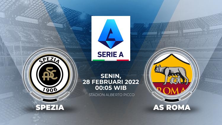 Berikut link live streaming Liga Italia 2021-2022 antara Spezia vs AS Roma, Senin (28/2/22) pukul 00.00 dini hari WIB. - INDOSPORT