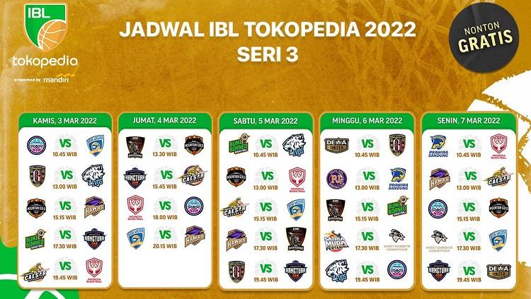 Jadwal IBL 2022.